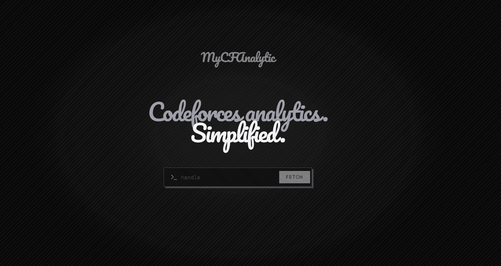 MyCFAnalytic screenshot